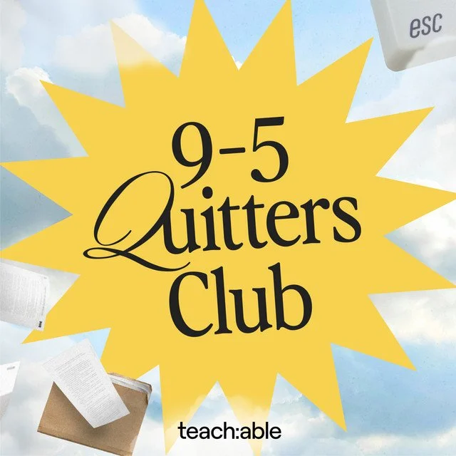 '9-5 Quitters Club' podcast cover art.