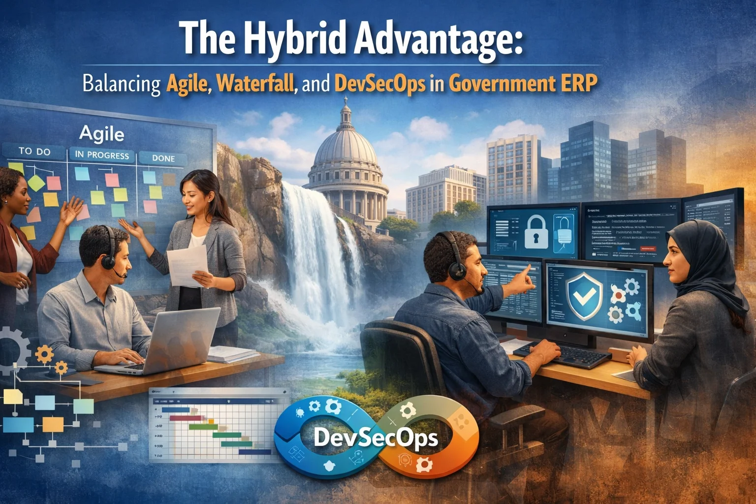 The Hybrid Advantage: Balancing Agile, Waterfall, and DevSecOps in Government ERP