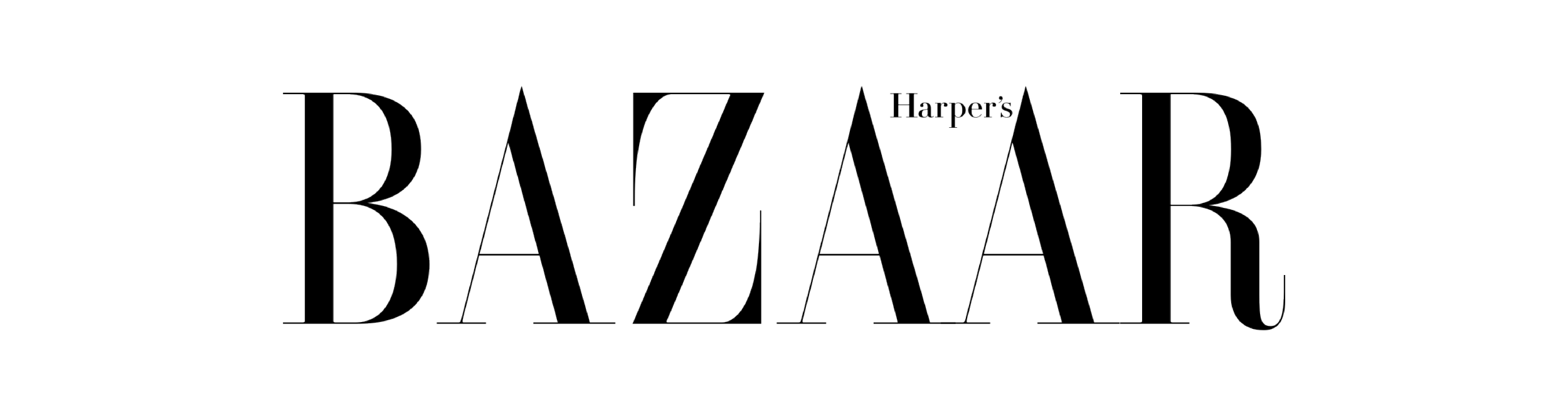Text image reading "Harper's Bazaar" with stylized, tall, thin letters.