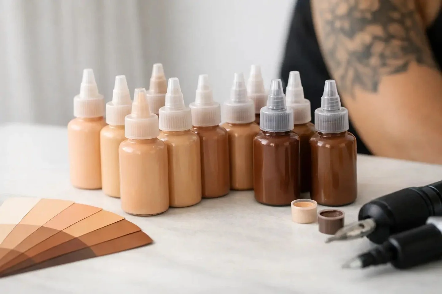 Skin tone matching isn&rsquo;t guesswork&mdash;it&rsquo;s precision. Our pigment selection is built to blend seamlessly with your undertone and depth, so results look natural on real skin (including challenging shades) without harsh contrast. In a sa