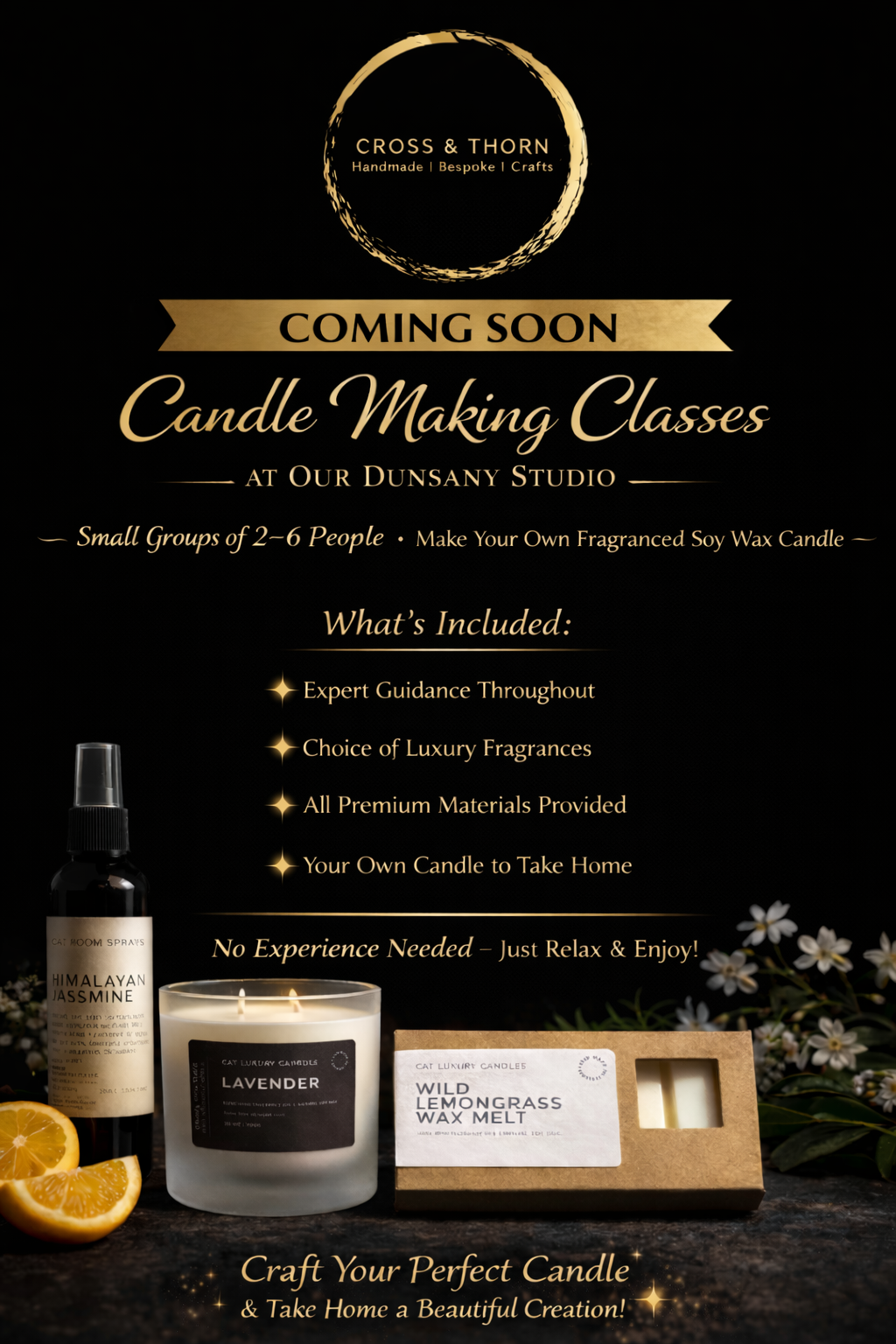 Candle Making Classes at Our Dunsany Studio