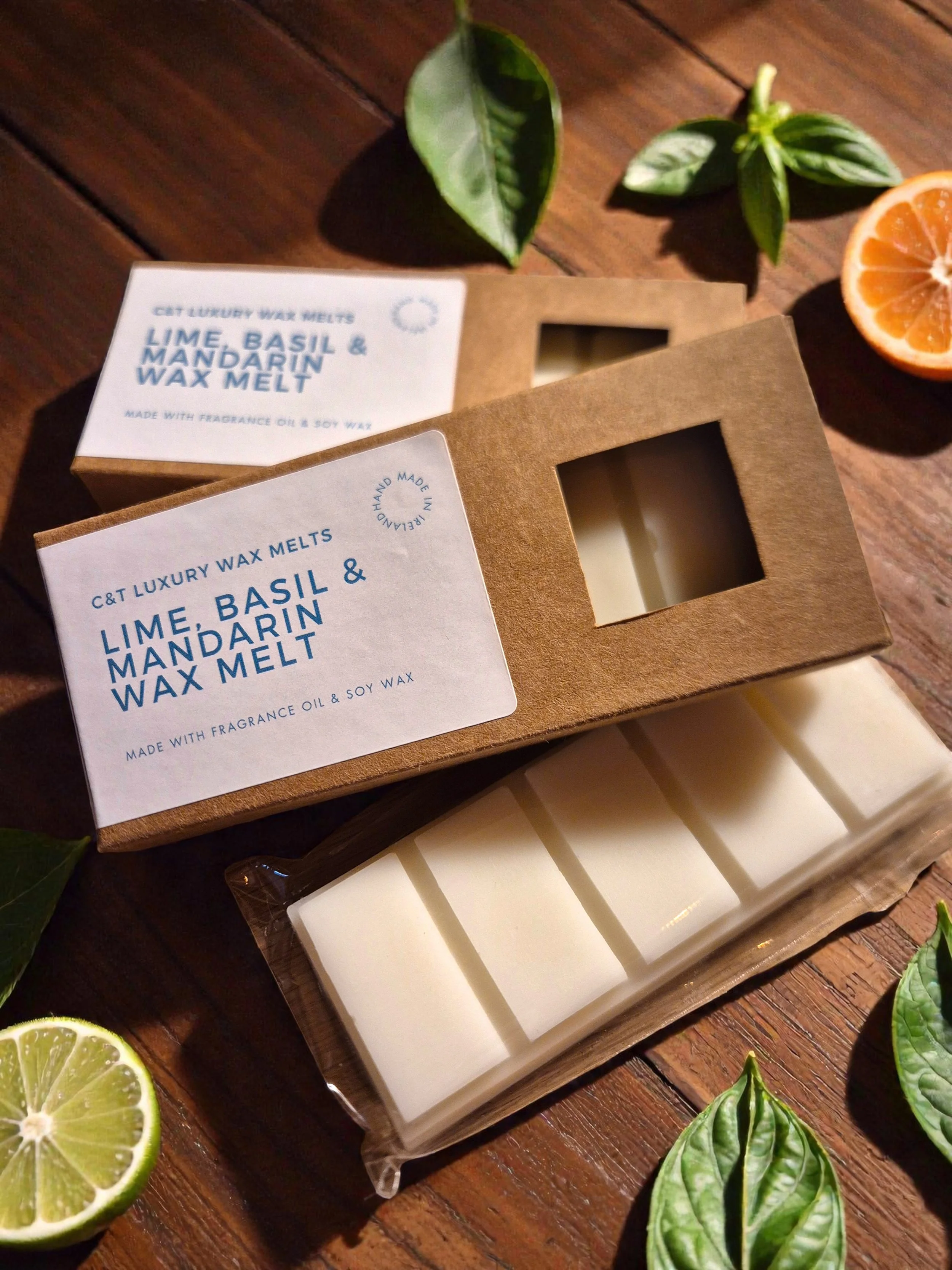 Lime, Basil & Mandarin Wax Melt Bar