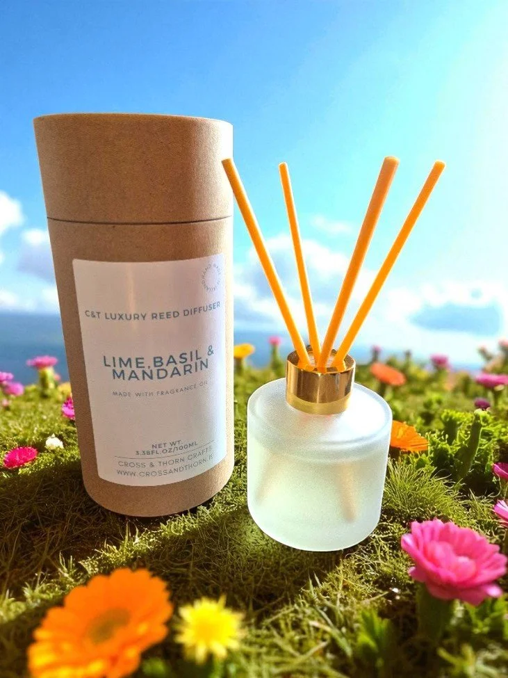 Lime, Basil & Mandarin C&T Luxury 100ml Reed Diffuser