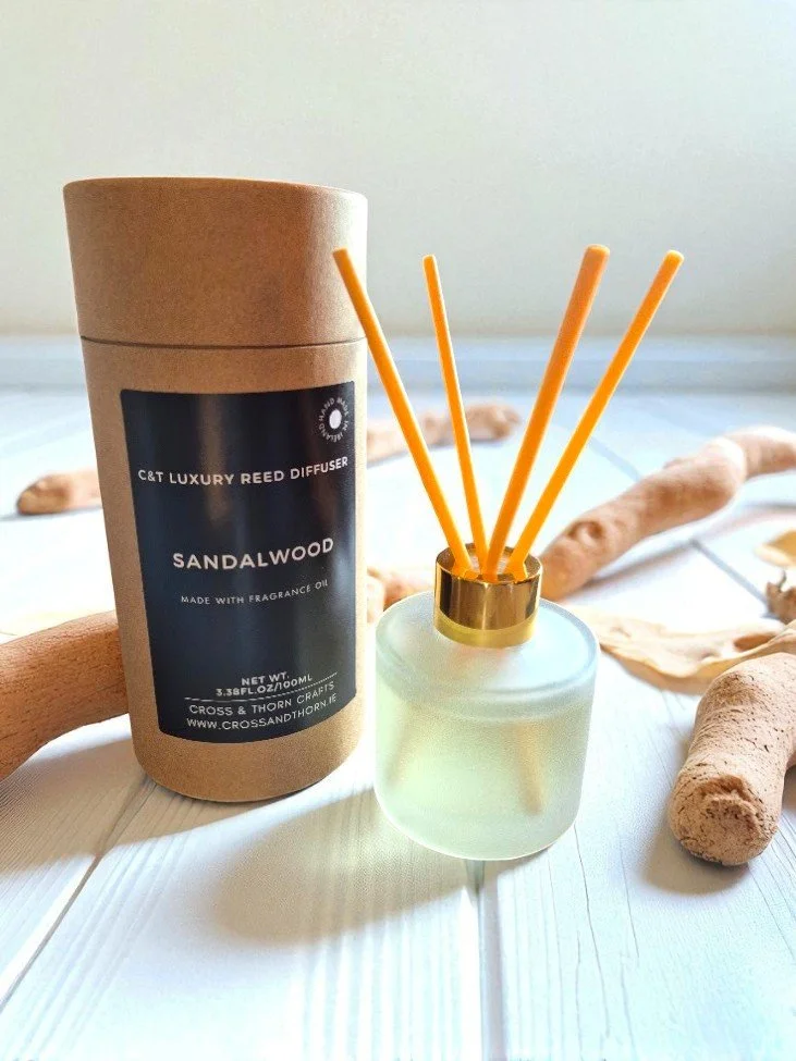 Sandalwood C&T Luxury 100ml Reed Diffuser