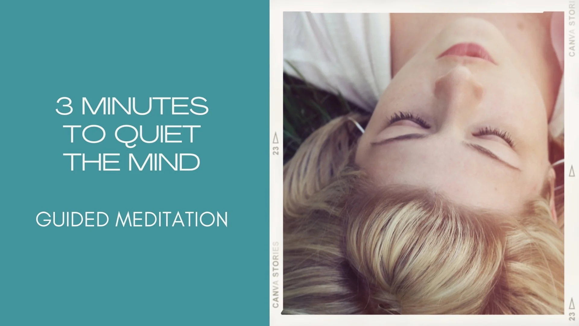 3 Minutes To Quiet The Mind Guided Meditation