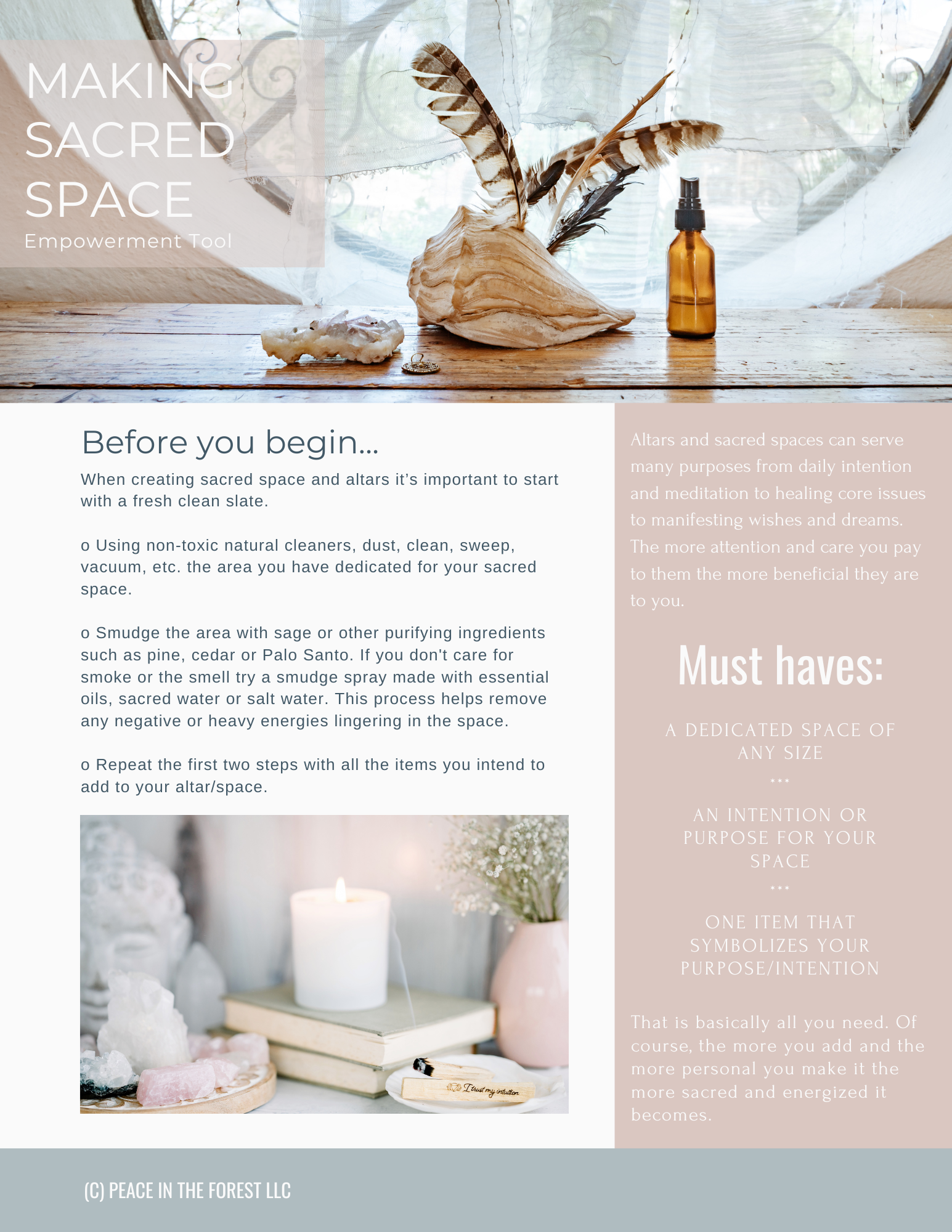 Making Sacred Space Empowerment Tool