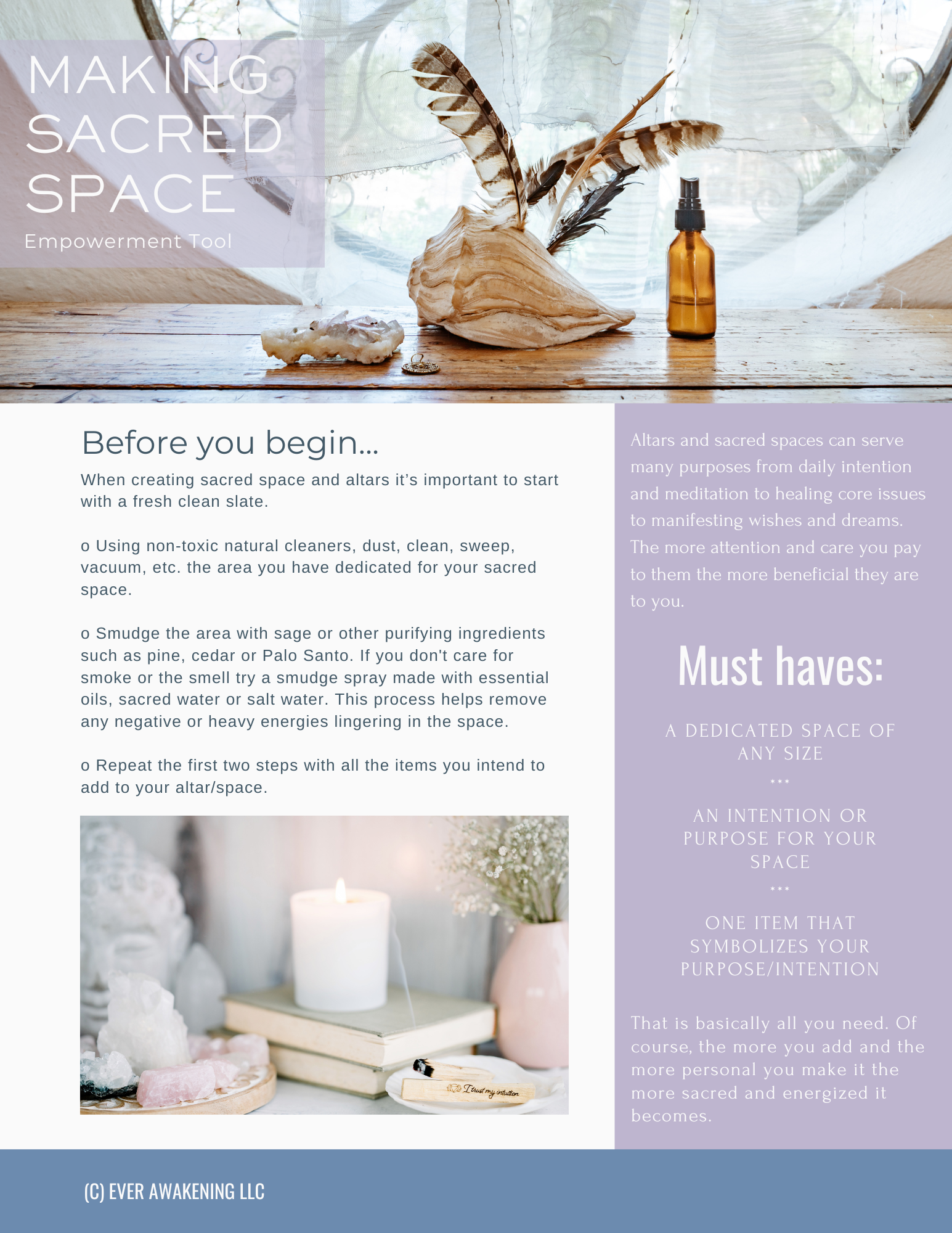 Making Sacred Space Empowerment Tool