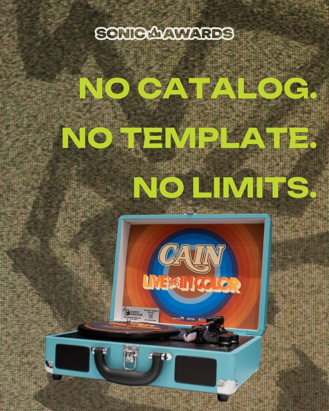 You're not going to find what we make in a catalog, because we don't make catalog things.

Sonic Awards builds one-of-a-kind custom pieces for music tours, corporate brands, and anyone bold enough to think beyond a trophy. 

Know someone who needs to