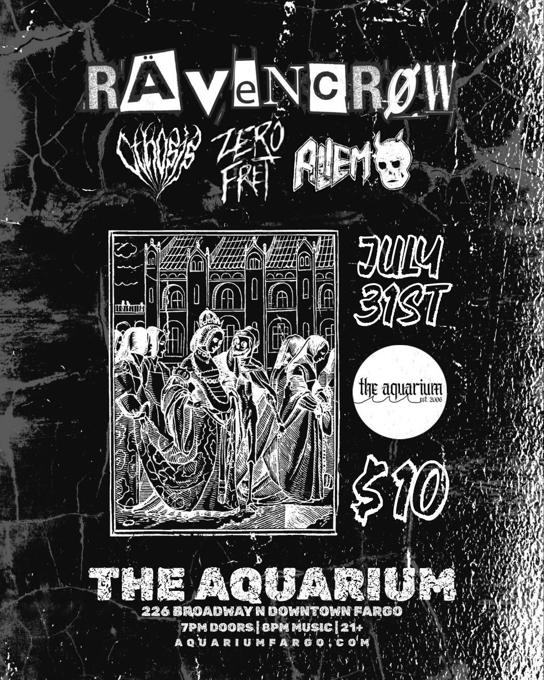 CTHOSIS with Ravencrow, Zero Fret, Aliem @ The Aquarium