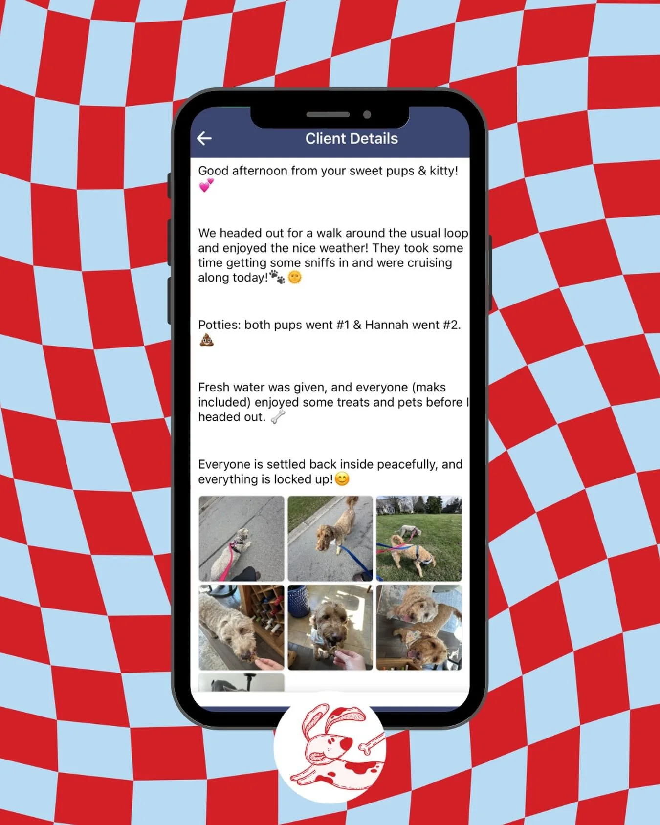 Wondering what happens during our visits? Here&rsquo;s a little peek at our post-visit reports that leave you feeling good and able to focus on the rest of your day!✨
We keep you in the loop every step of the way&mdash;because your pet deserves the b