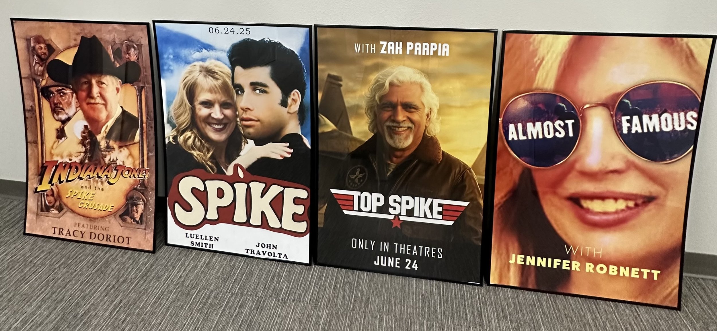 Custom movie posters featuring VIP guests, developed in collaboration with the communications team as personalized event décor to enhance the guest experience at a movie-themed appreciation event.