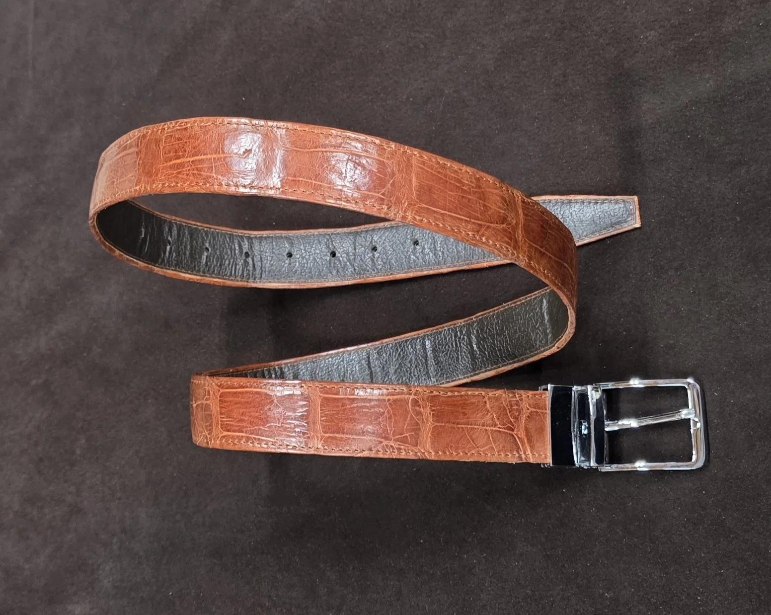 Belt made with genuine American alligator