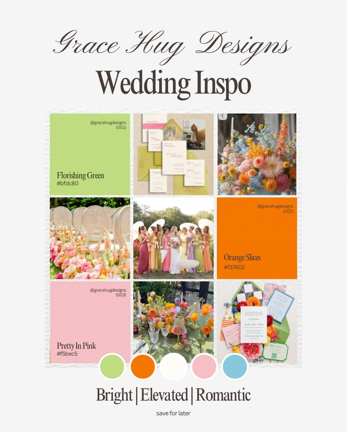 Wedding Inspo 🤍

Proof that colorful weddings can still feel elevated.

One of the biggest misconceptions I see is that timeless weddings have to be neutral. But when color is used intentionally, it can create a wedding that feels joyful, sophistica