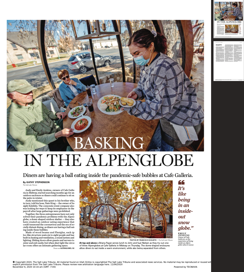 Read the full Salt Lake Tribune feature on us