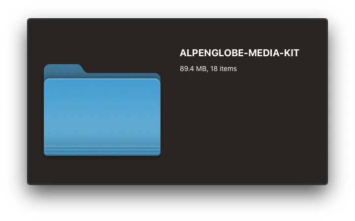 Download our media kit, full of approved logos, image selects, and other media you can use if you’d like to feature Alpenglobe™ in the press or social media. For more information: russ@alpenglobe.com