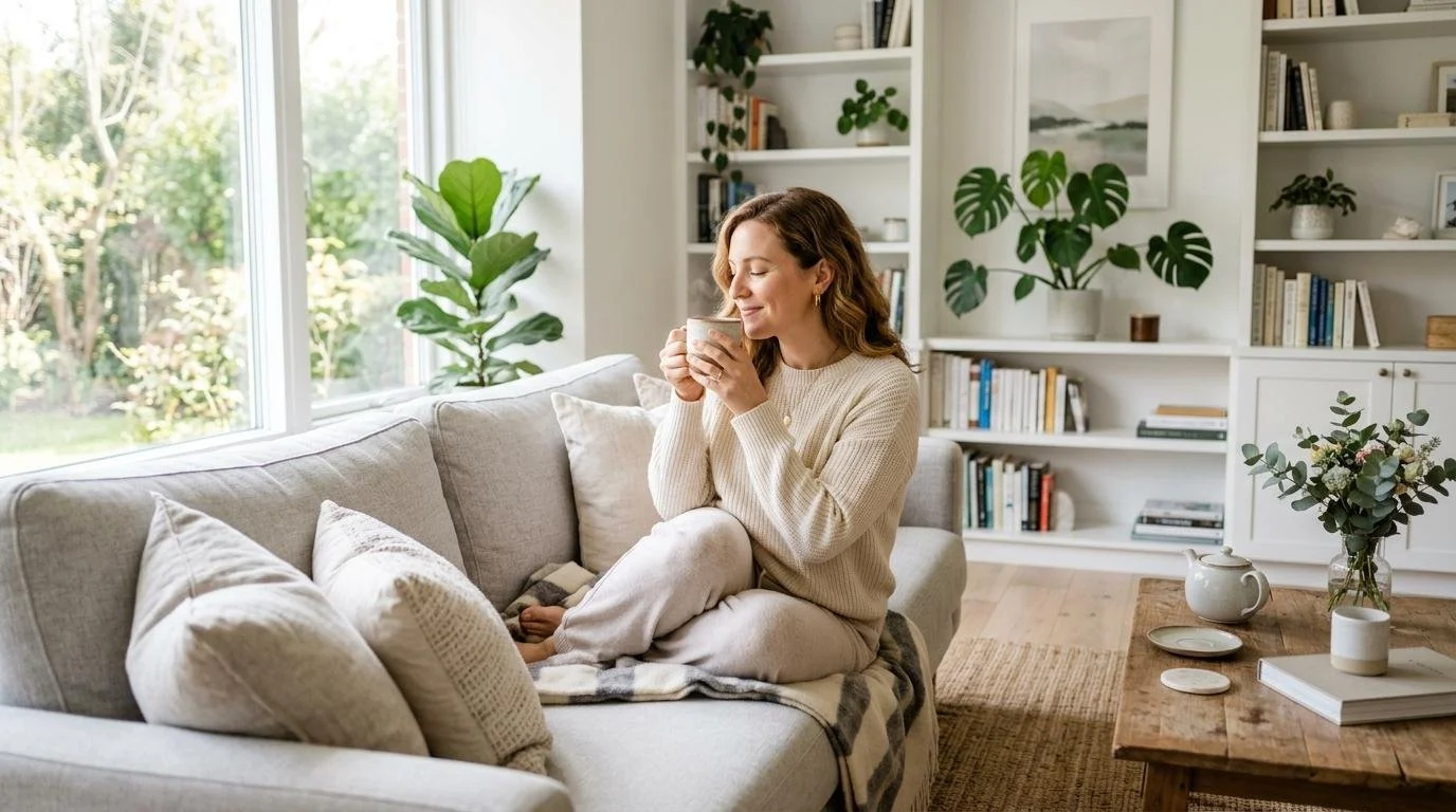 Peaceful and organized living space