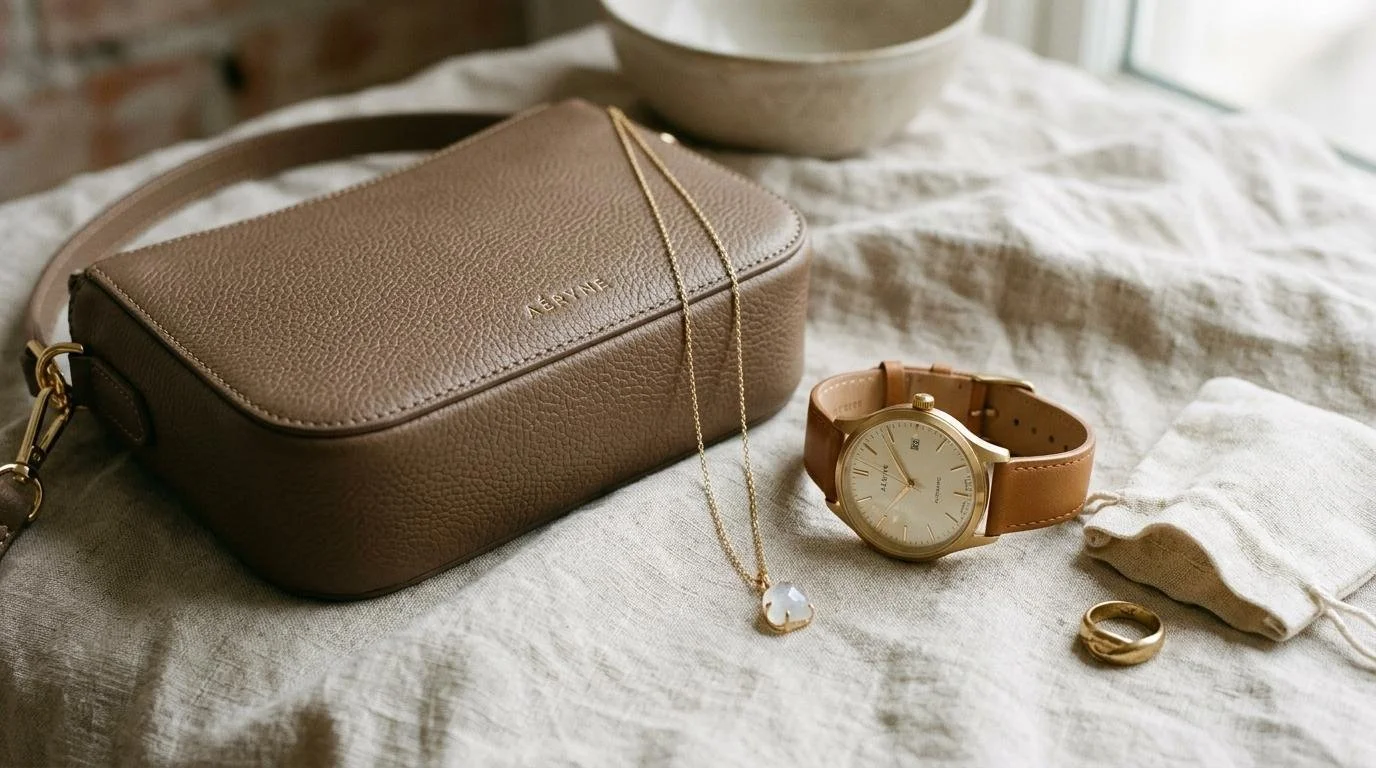 Minimalist wardrobe with polished basics and subtle accessories