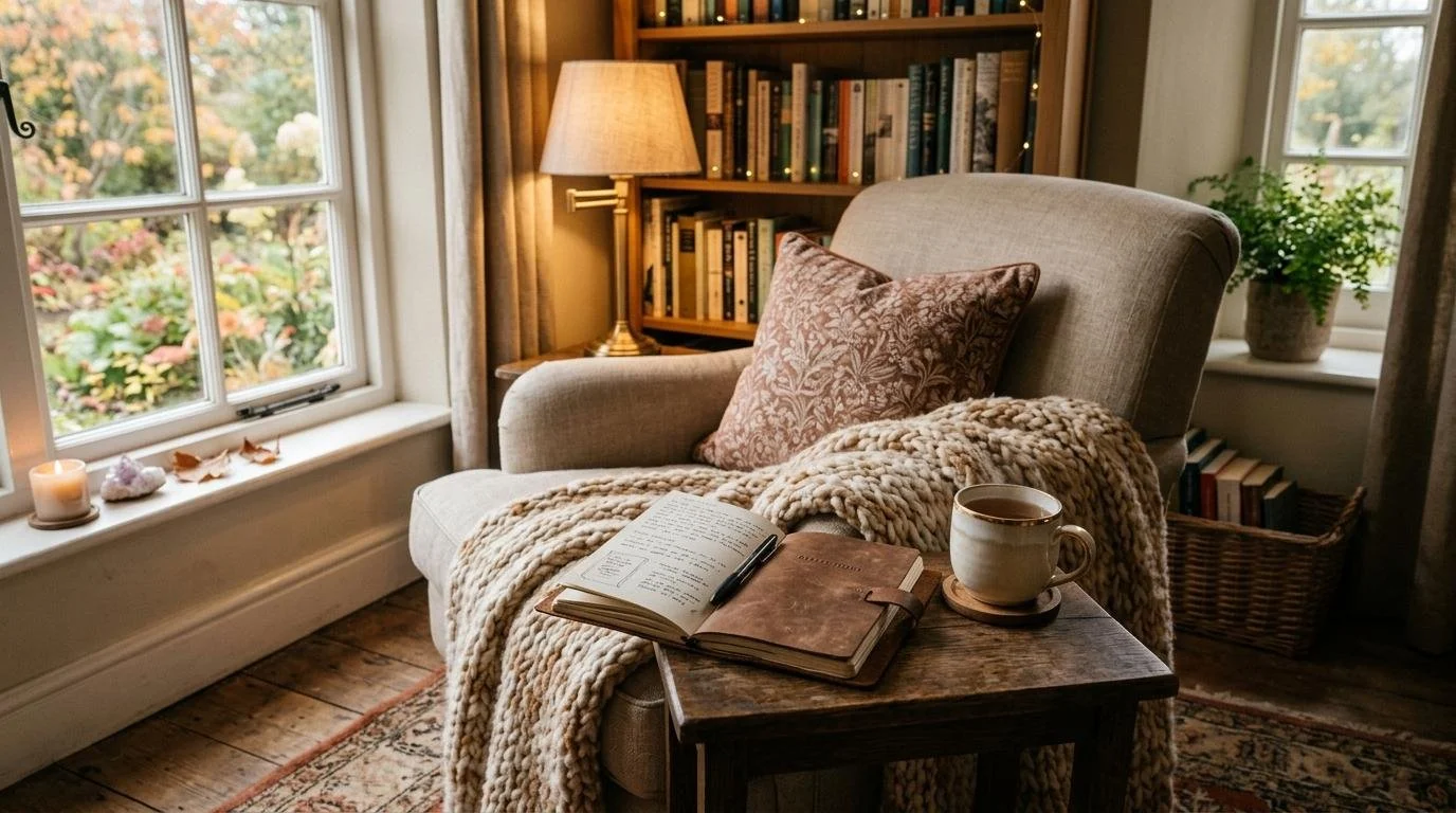Calm woman practicing gentle habits for personal growth
