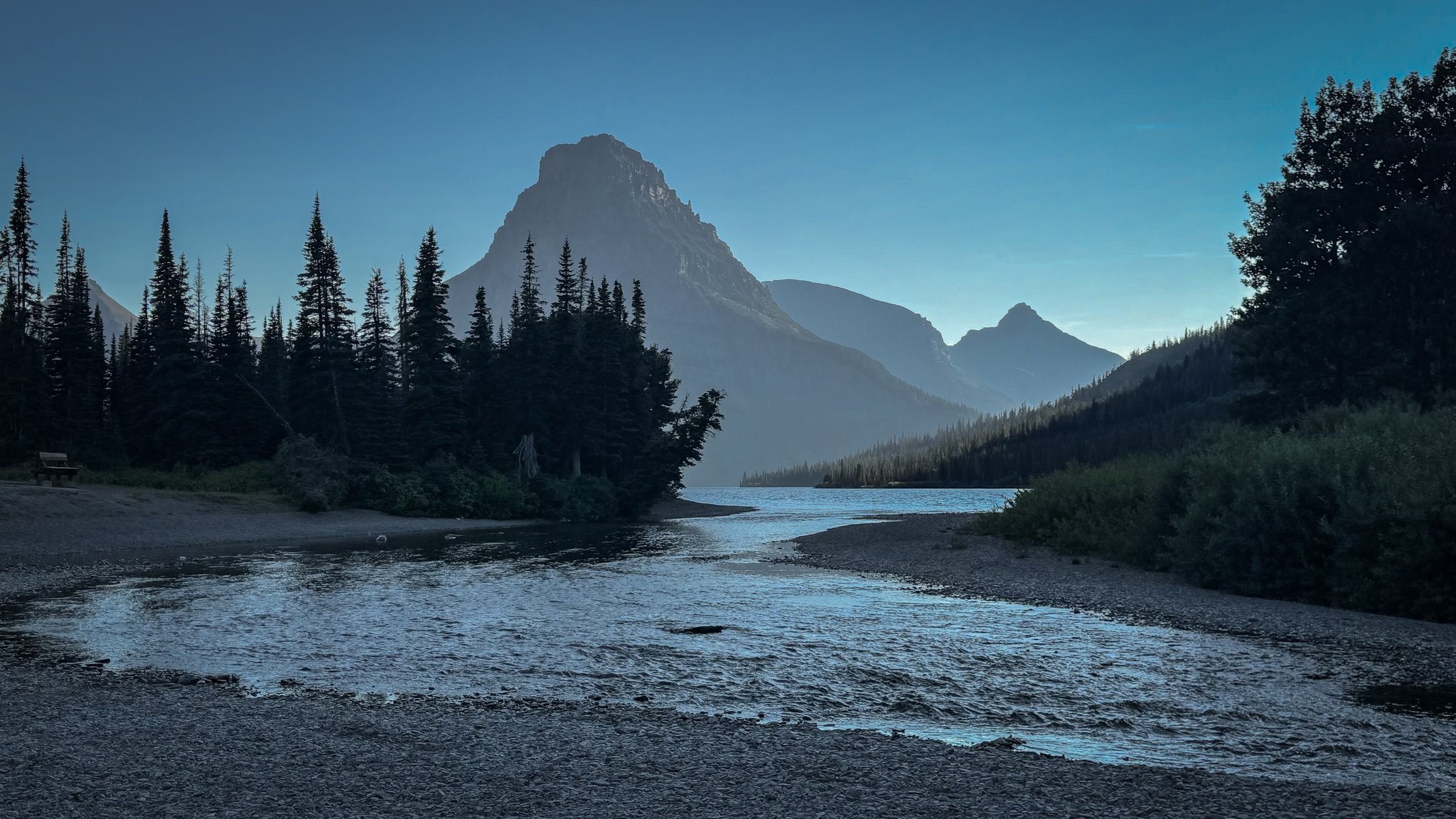 Glacier National Park, Two Medicine, Sinopah sunset