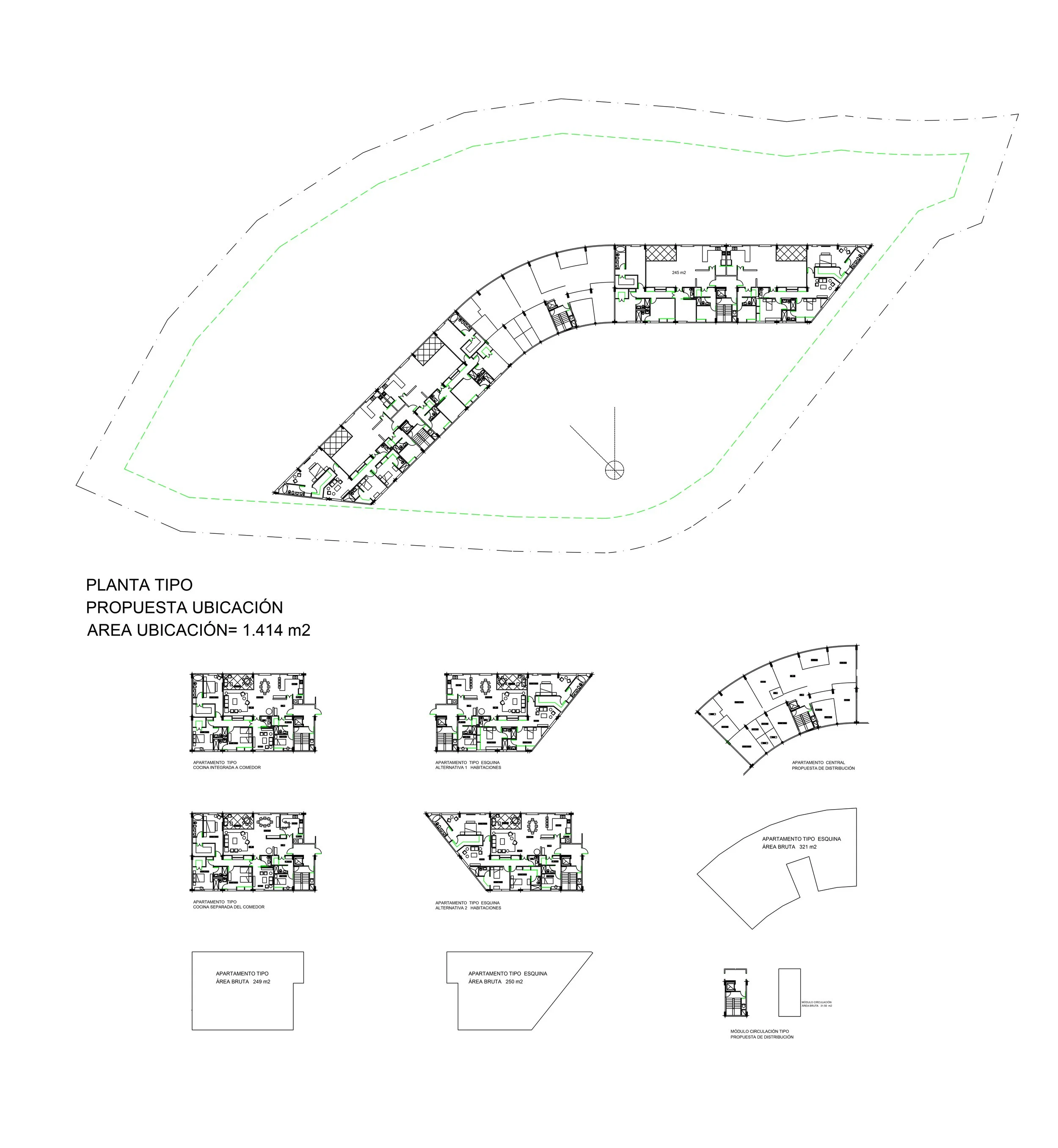General Floor Plan & Typical Apartments