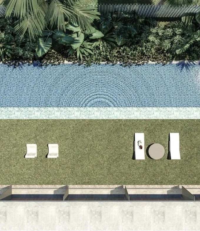 Aerial View of the Pool