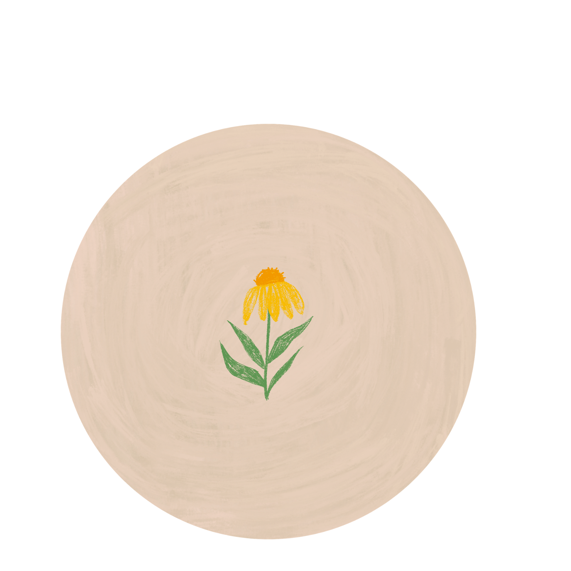 Geometric drawing of an outline square with sections divided by vertical, horizontal, and diagonal lines.