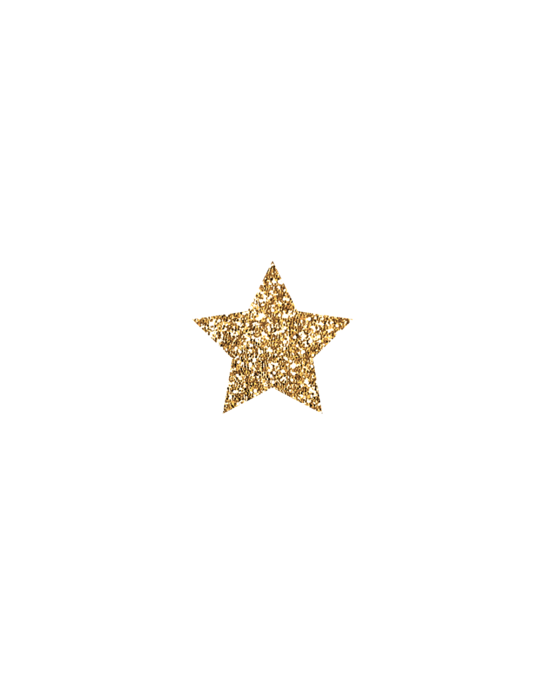 Gold glitter star