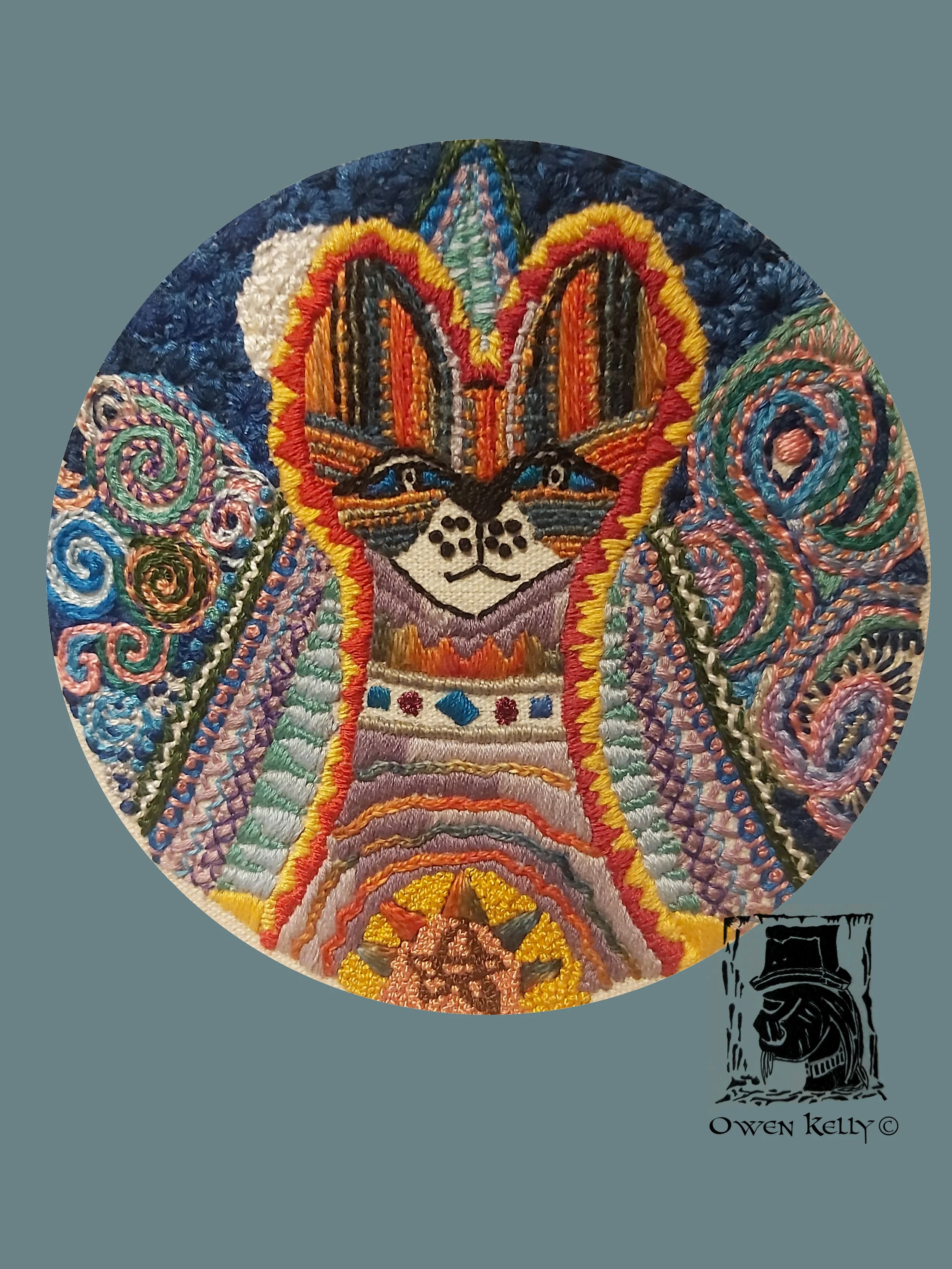Embroidered Cat