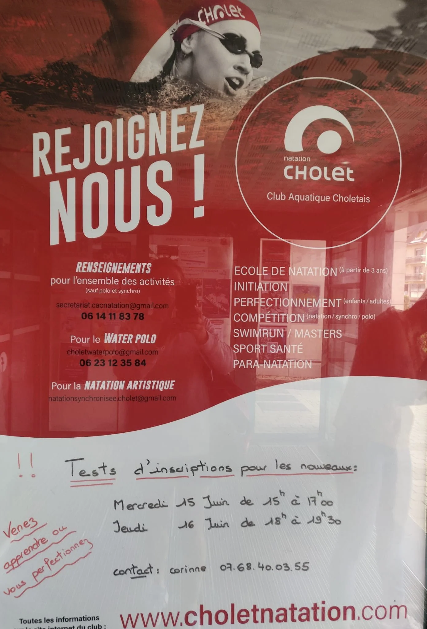 Inscriptions saison 2022/2023