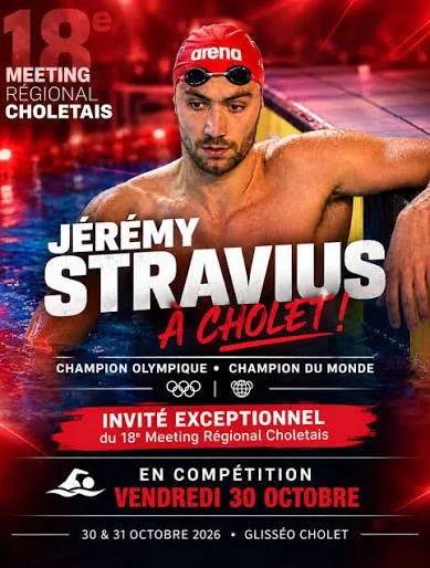 Événement : Jérémy Stravius nagera au Meeting de Cholet !