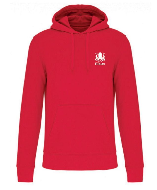 SWEAT-SHIRT À CAPUCHE ROUGE ENFANT