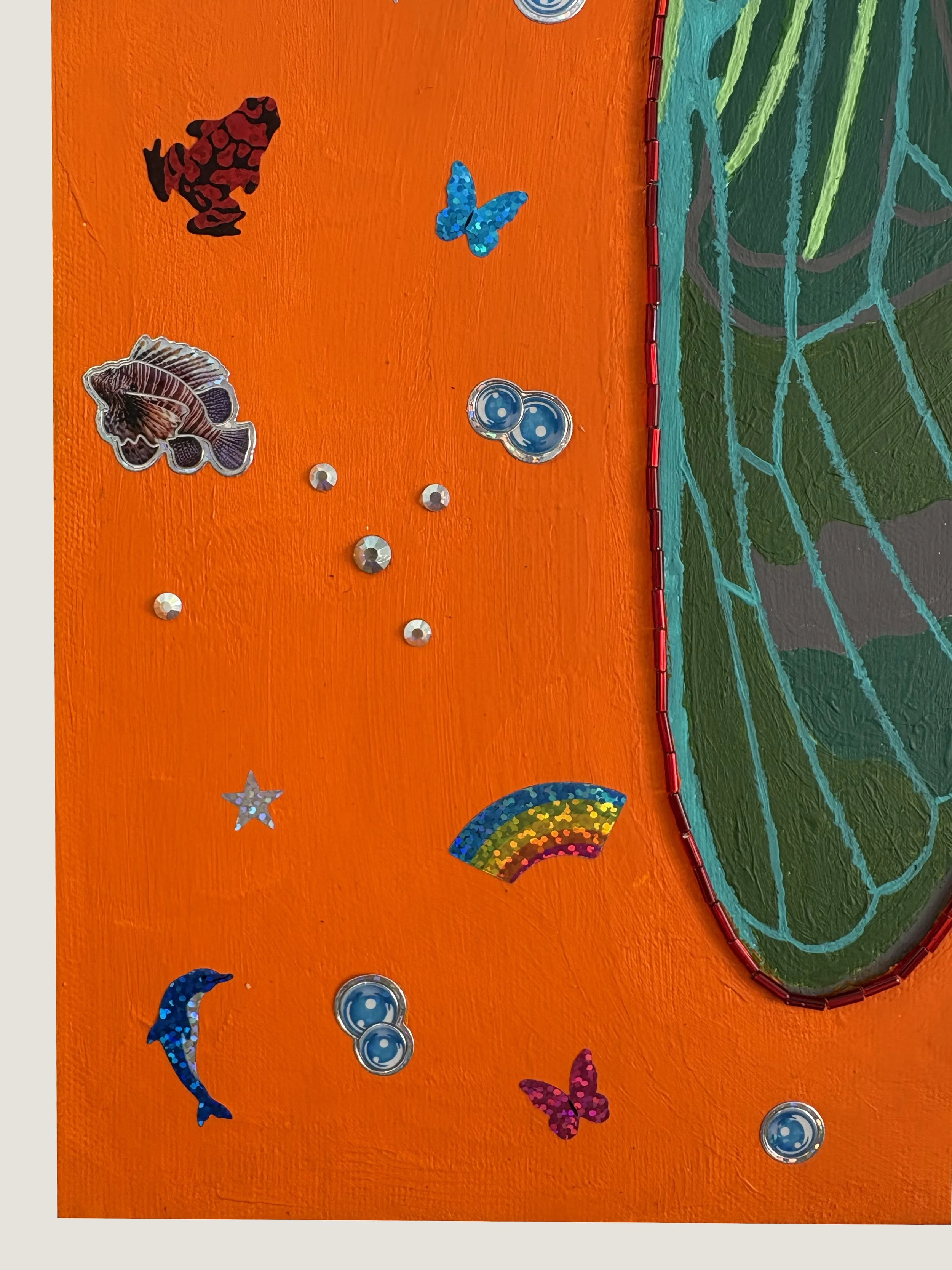 "Cicada" 20x16 2026

Acrylic, Glass Beads, Applique