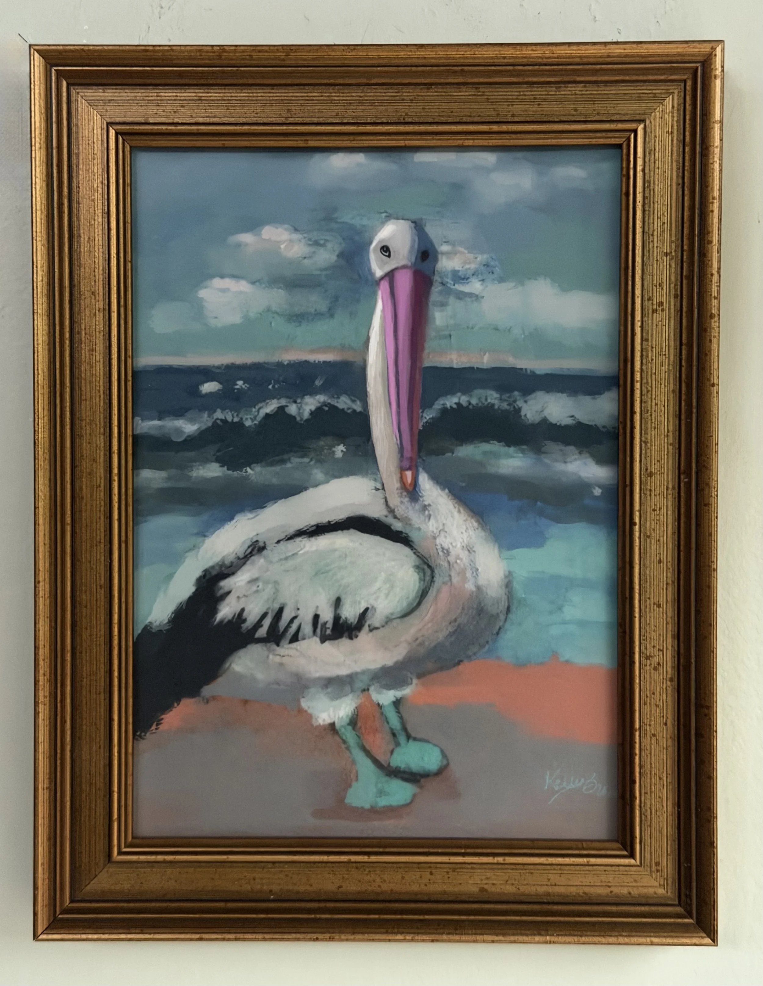 Pink Beak Pelican