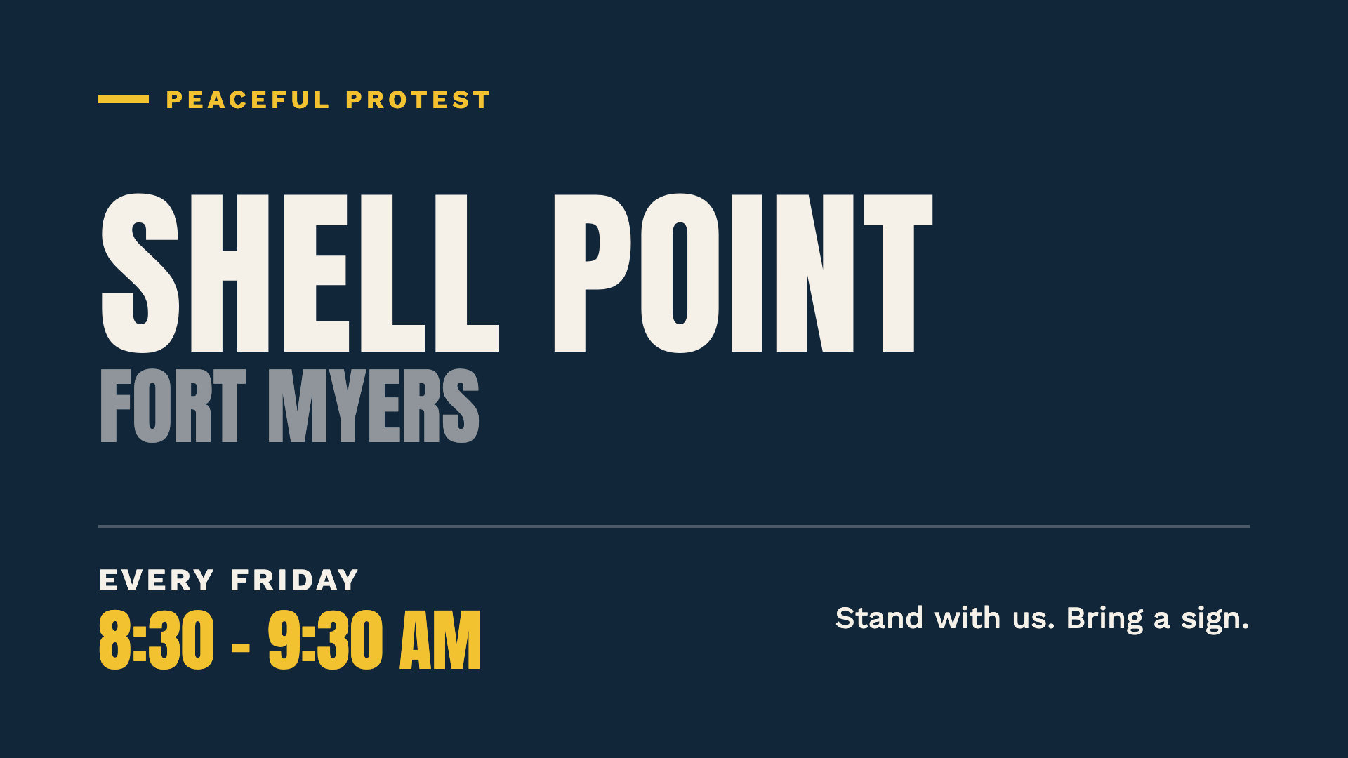Shell Point Protest