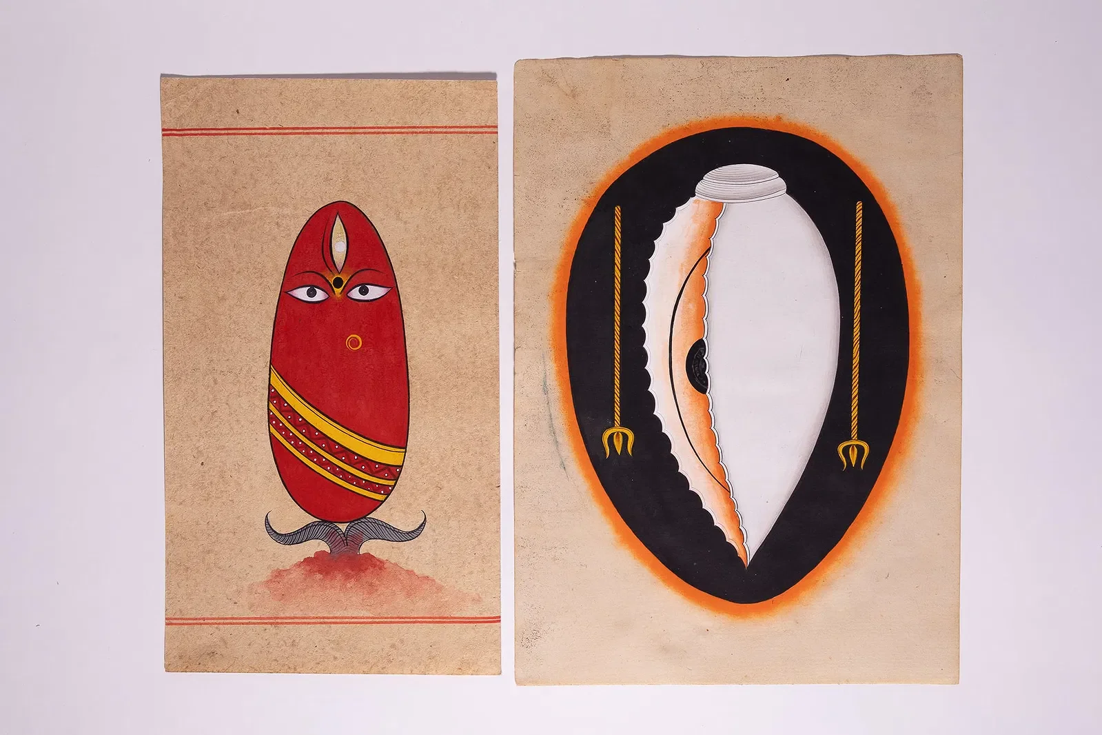  LINGA BHAIRAVI AND A SHANKHA 
 STARTING BID €150 
 ESTIMATE: €150–€200 
 UNDERVALUED ↓ 
