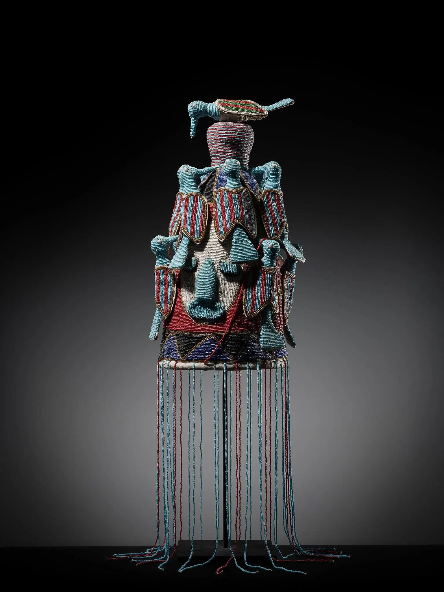  YORUBA POLYCHROME BEADED CROWN, ADENLA, MID-20TH CENTURY 
 STARTING BID €600 
 ESTIMATE: €600–€1.2k 
 UNDERVALUED ↓ 