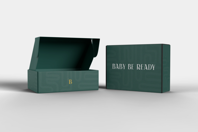 deep green mockups of boxes for client packaging