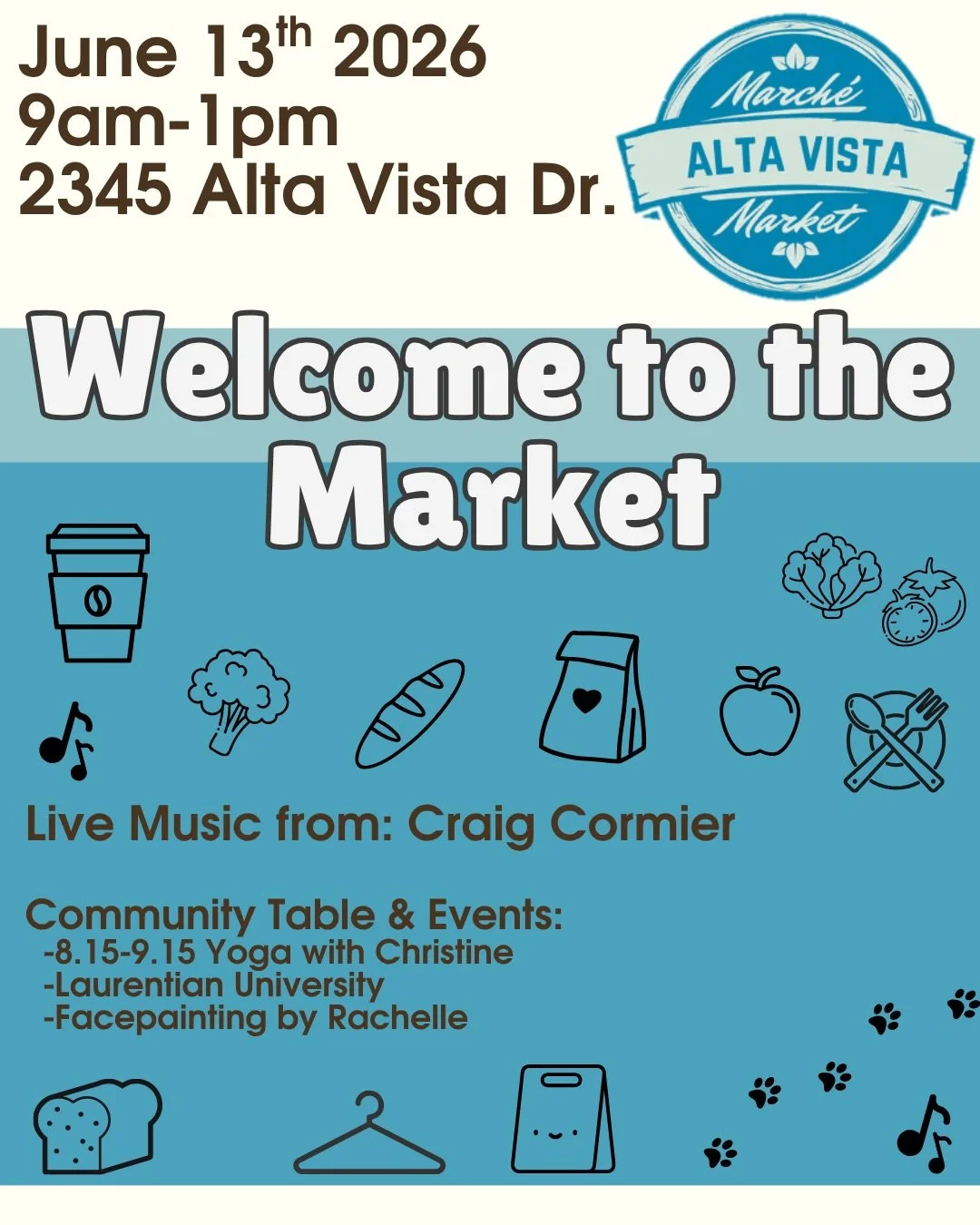 Just days away!!
New Season starts this Saturday, June 13! 
Yoga with Christine starts at 8:15 am 
Face-painting by Rachelle 10 am-12 pm. @rachelle_facepainting_and_more 
Music and lots of great vendors @ottstreetmarkets
