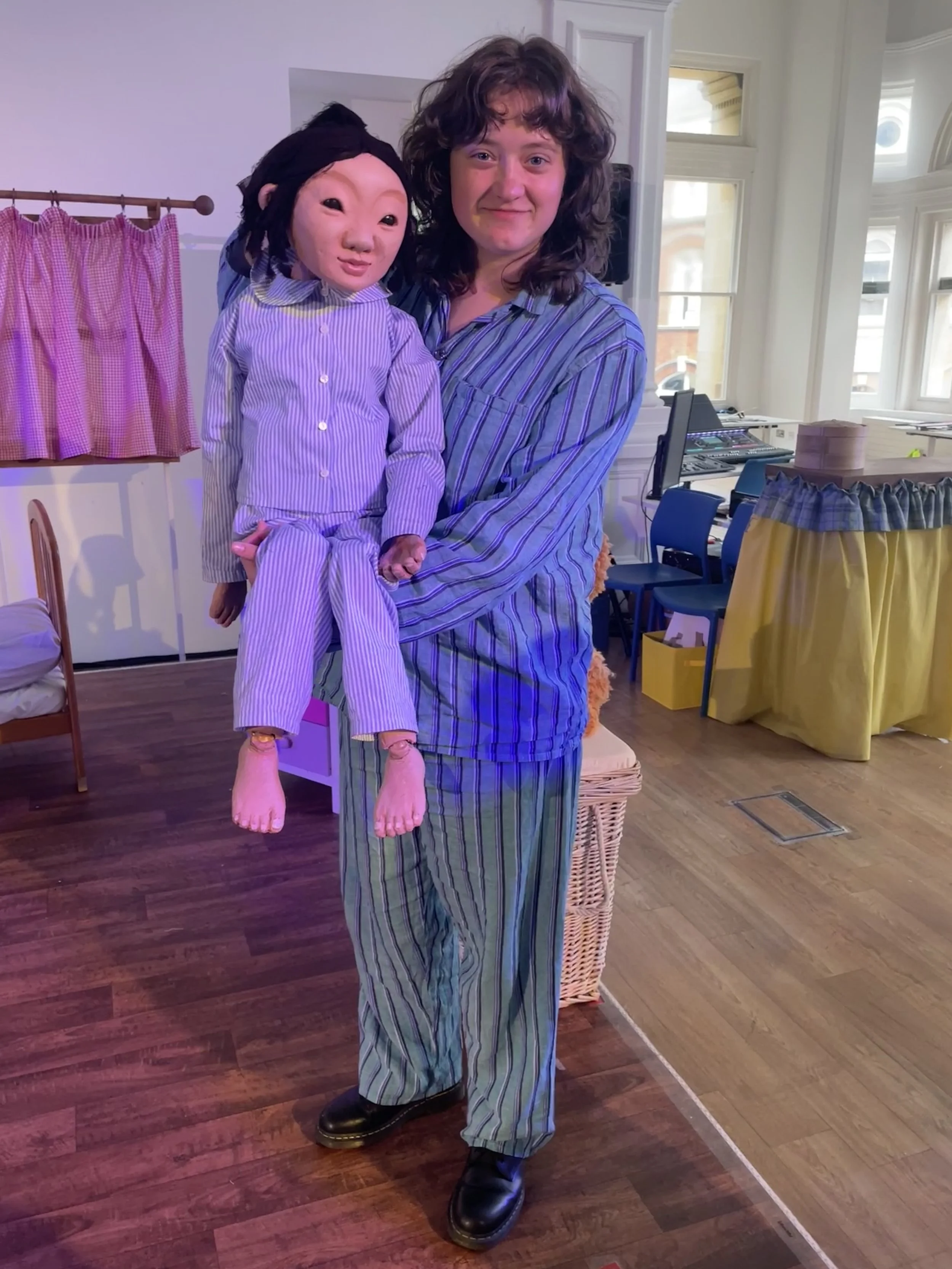 small clothing on puppet