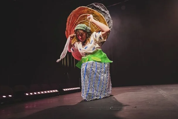 using recycled materials to create a costume