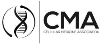 Logo of the Circular Medicine Association with a DNA strand and the acronym 'CMA'.