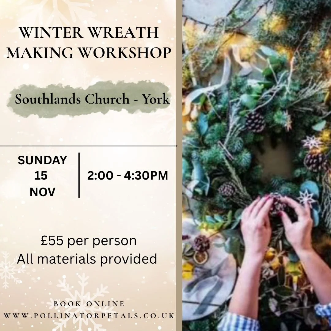 Winter Wreath Workshop Sunday 15th November Southlands Church York 2:00 - 4:30