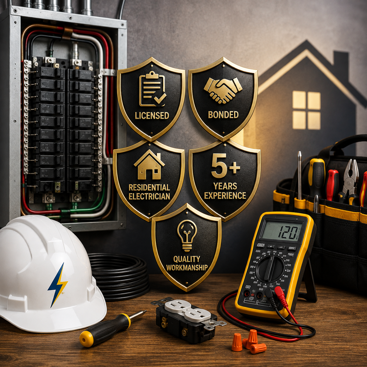 Aaron Electric LLC is a licensed, bonded, and insured residential electrician with over five years of experience in Pierce County.
