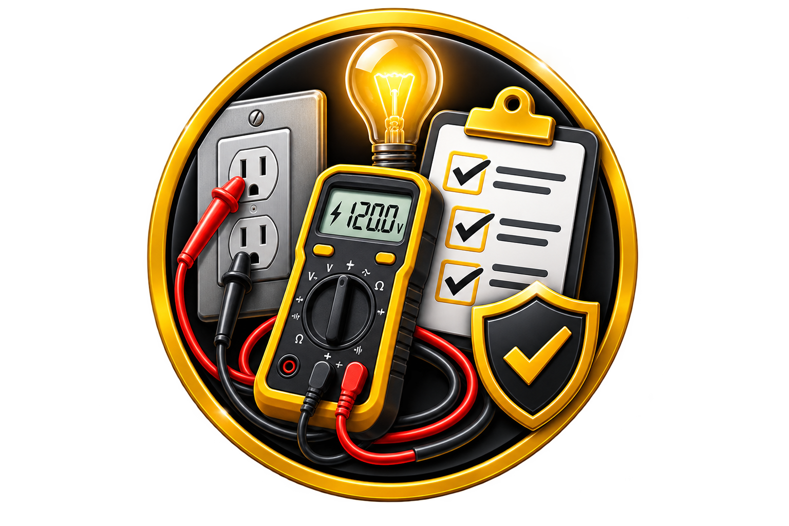 Final electrical safety testing completed by a residential electrician to ensure reliable operation in Puyallup, WA.