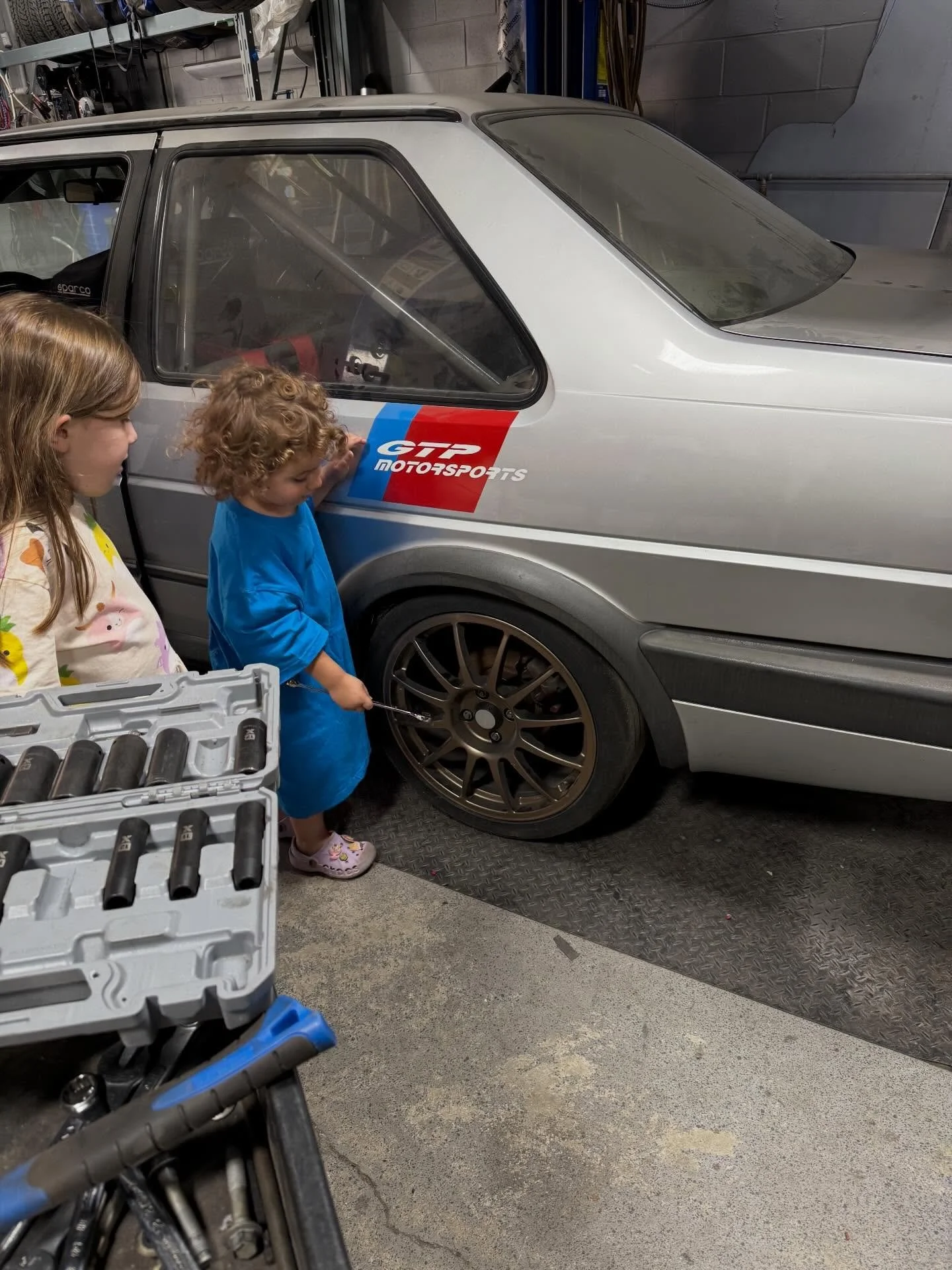 At GGS Motorsports, our techs start young.

By age 3 they already know:
✔️ lug nuts don&rsquo;t tighten themselves
✔️ race cars are never &ldquo;done&rdquo;
✔️ if you&rsquo;re not first&hellip; dad&rsquo;s ordering more parts

Born into the racing co