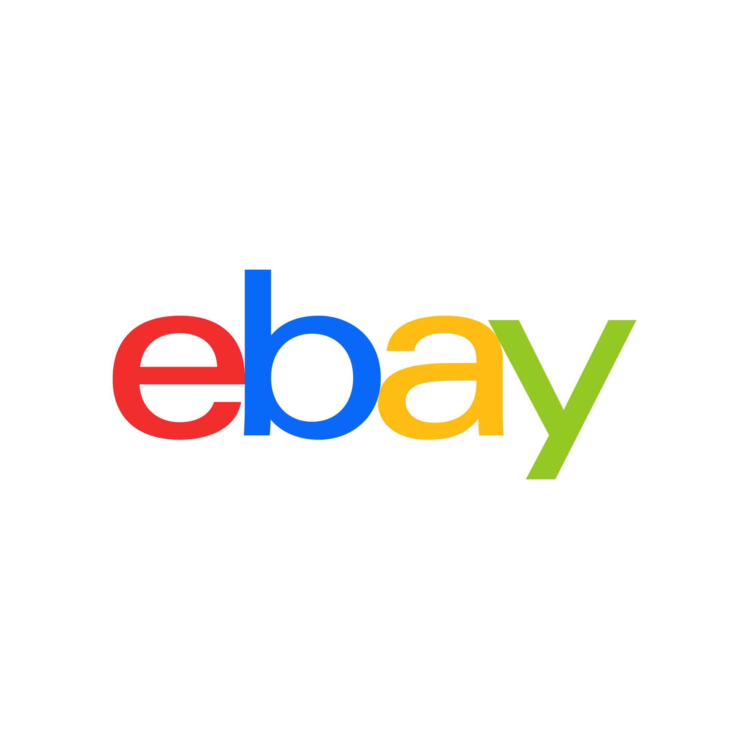 eBay logo with colorful text on a white background.