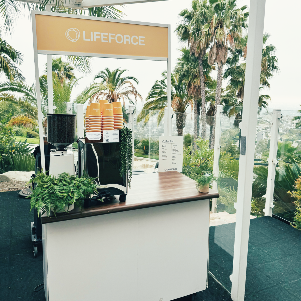 Custom cart overhead sign