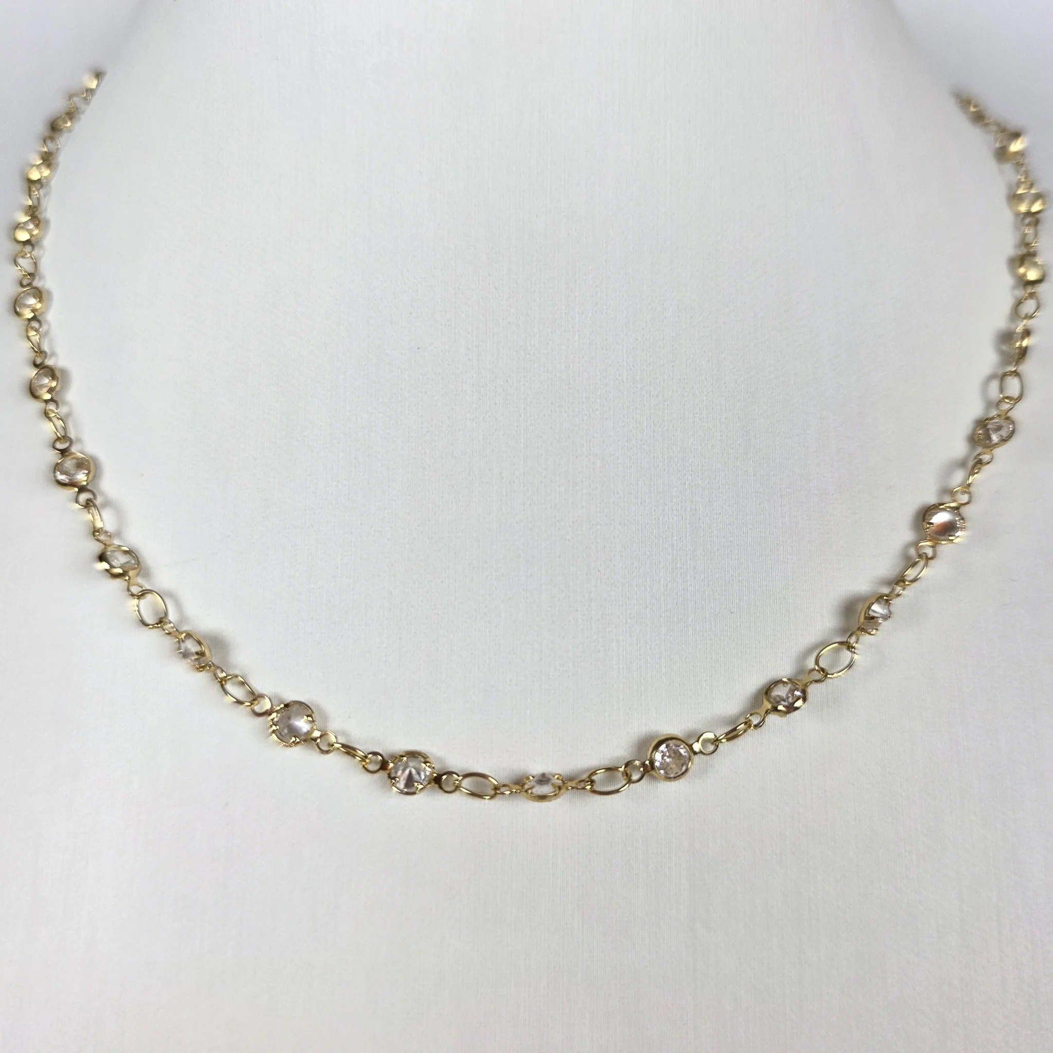 Figure Eight CZ Choker Necklace