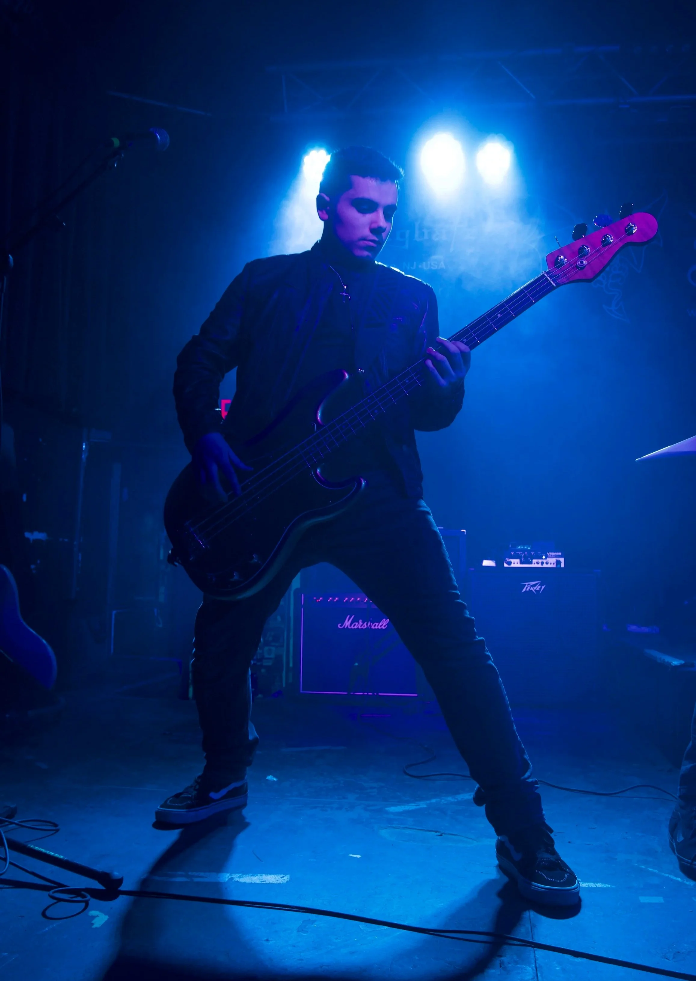 Bassist Anthony Schettino performing at Dingbatz in Clifton, NJ 