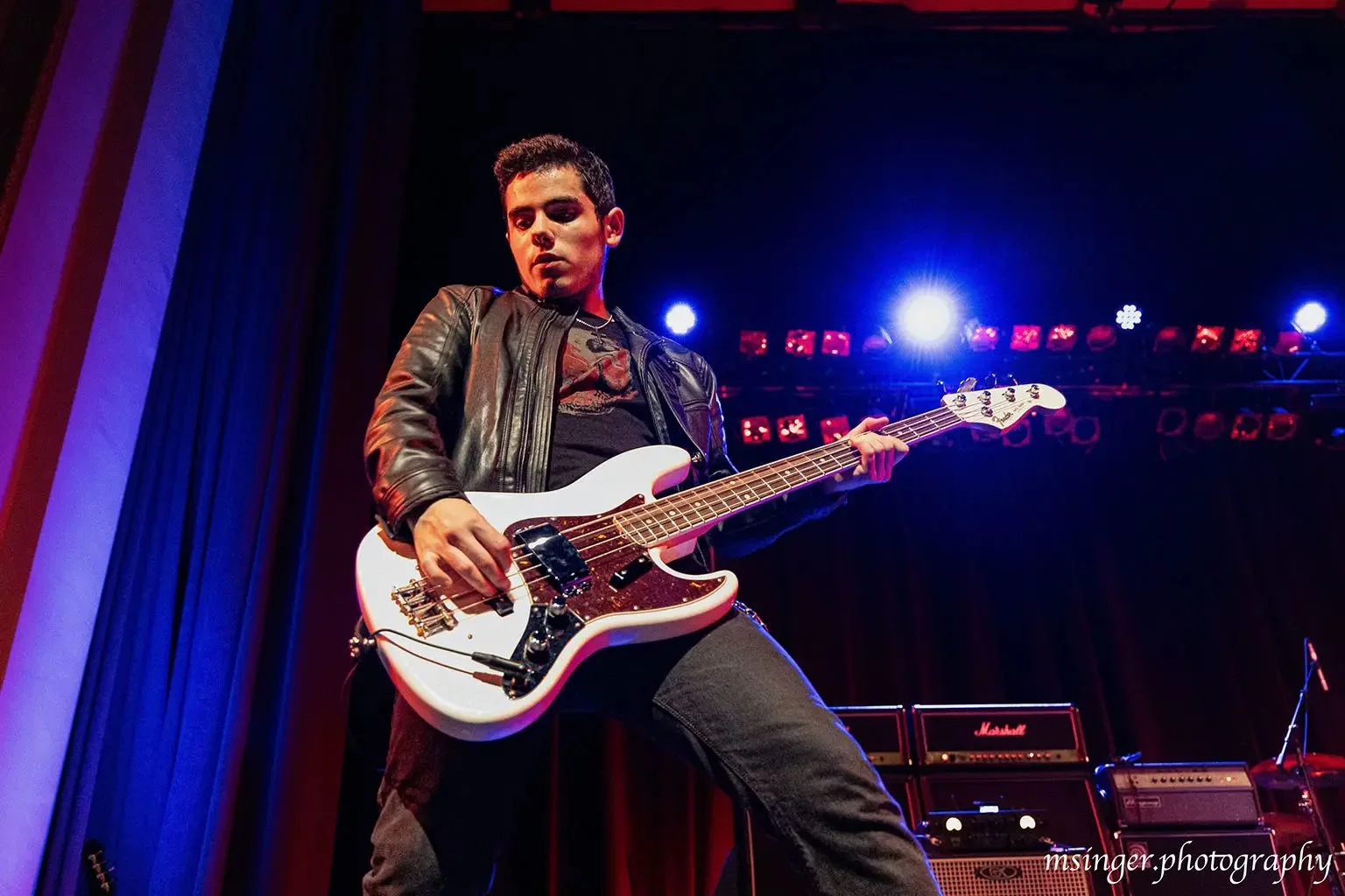Bassist Anthony Schettino performing at The Paramount Hudson Valley Theater